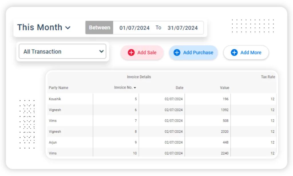 Billing and Accounting - Billing Software In Excel