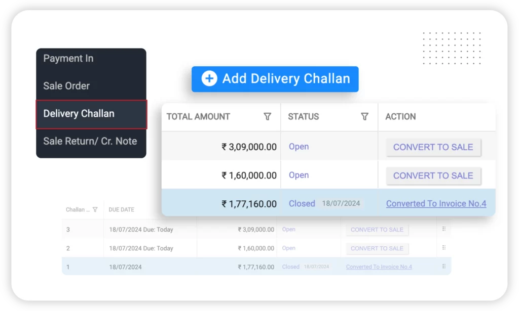 Consignment Tracking : Vyapar