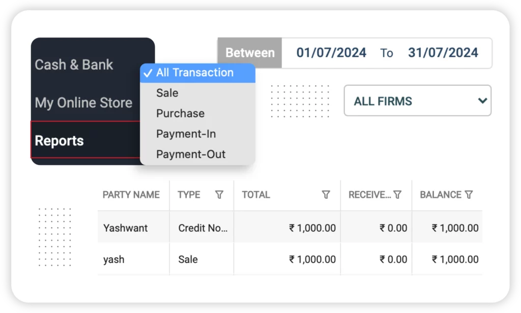 Supplier and Customer Ledger