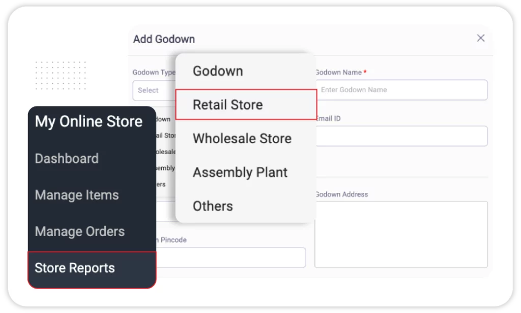 Multi Store Management - Garment & Cloth Shop Billing Software