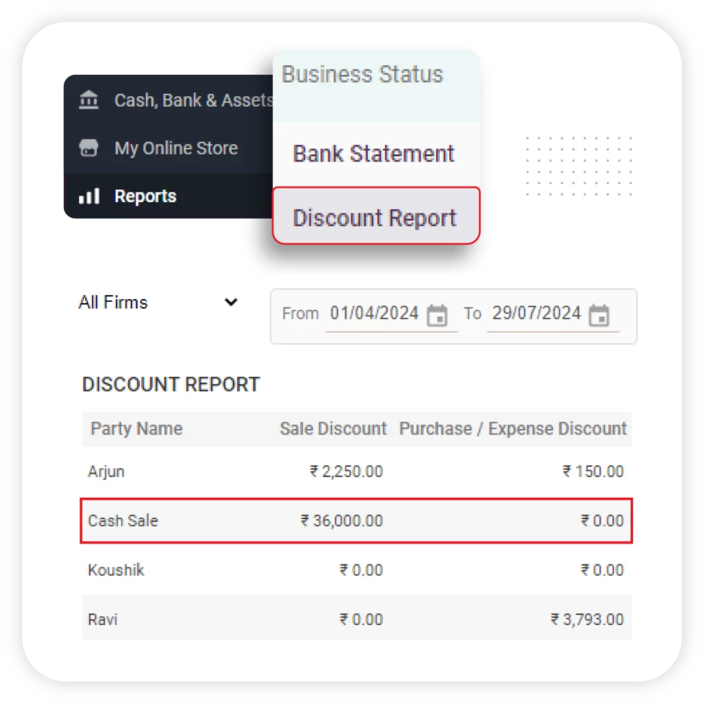 Discount Management - Garment & Cloth Shop Billing Software