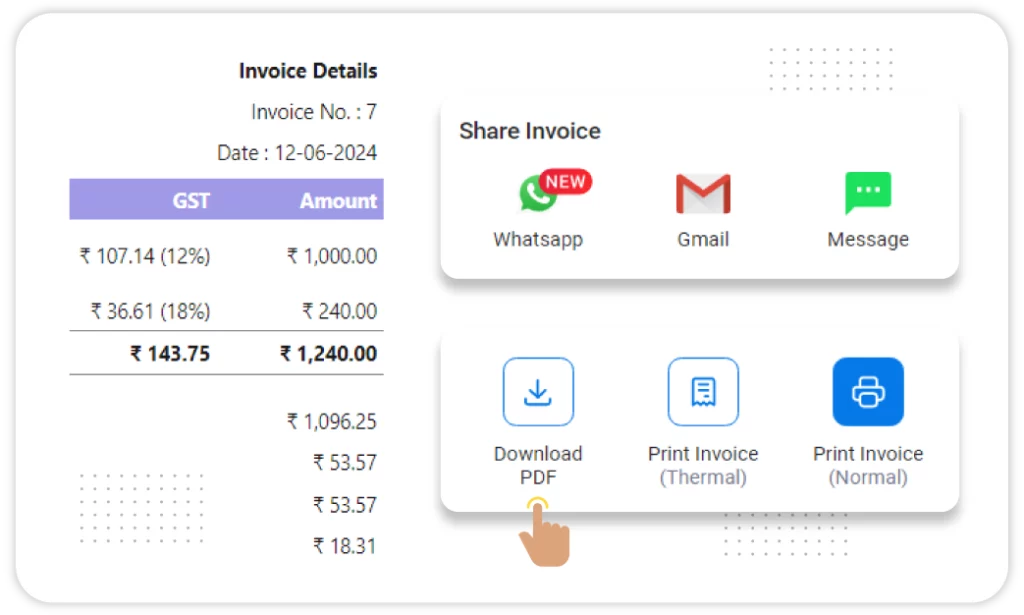 Save and Share the Invoices