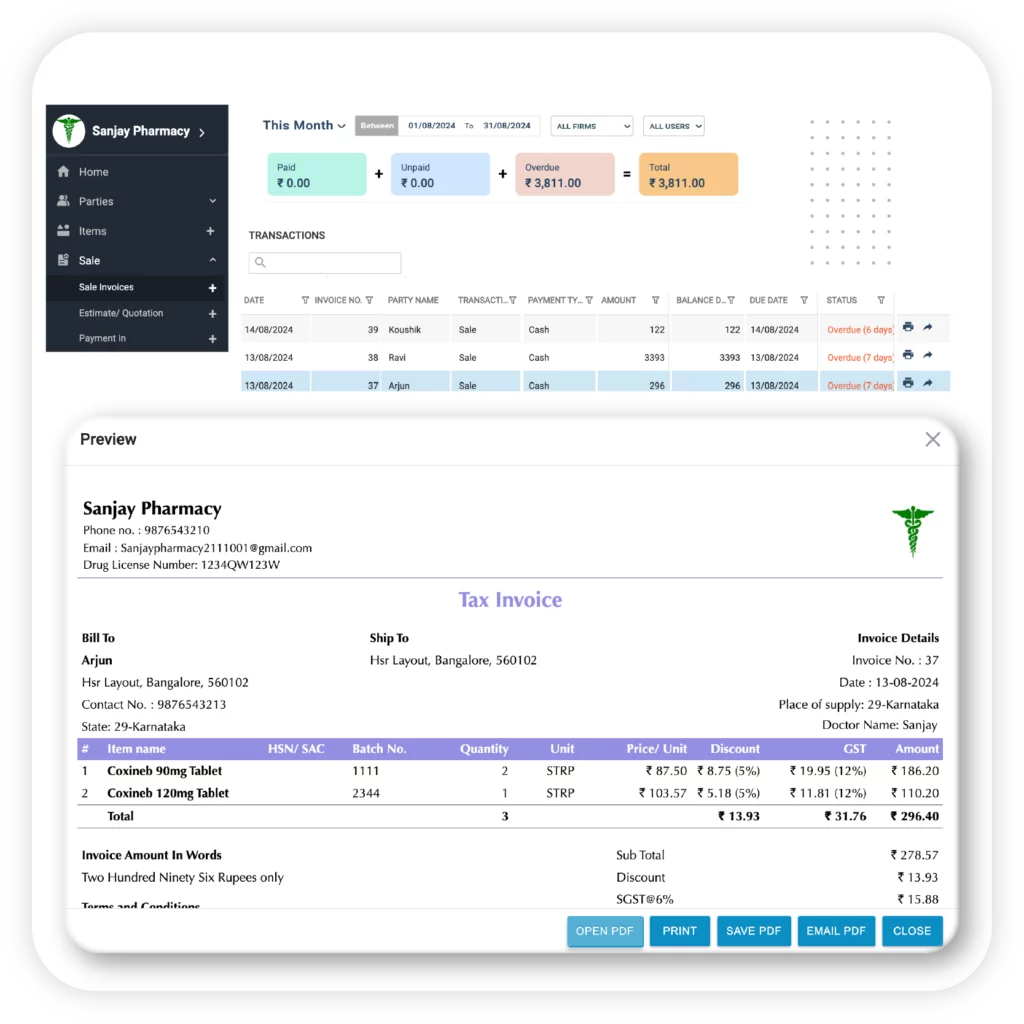 Seamless Invoice Generation