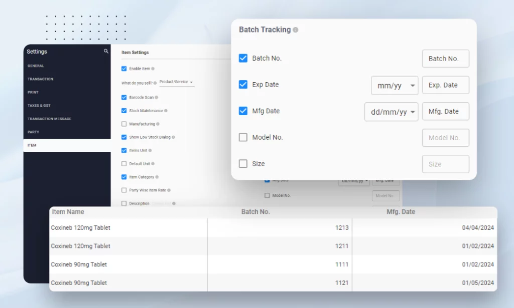 Batch and Serial Number Tracking