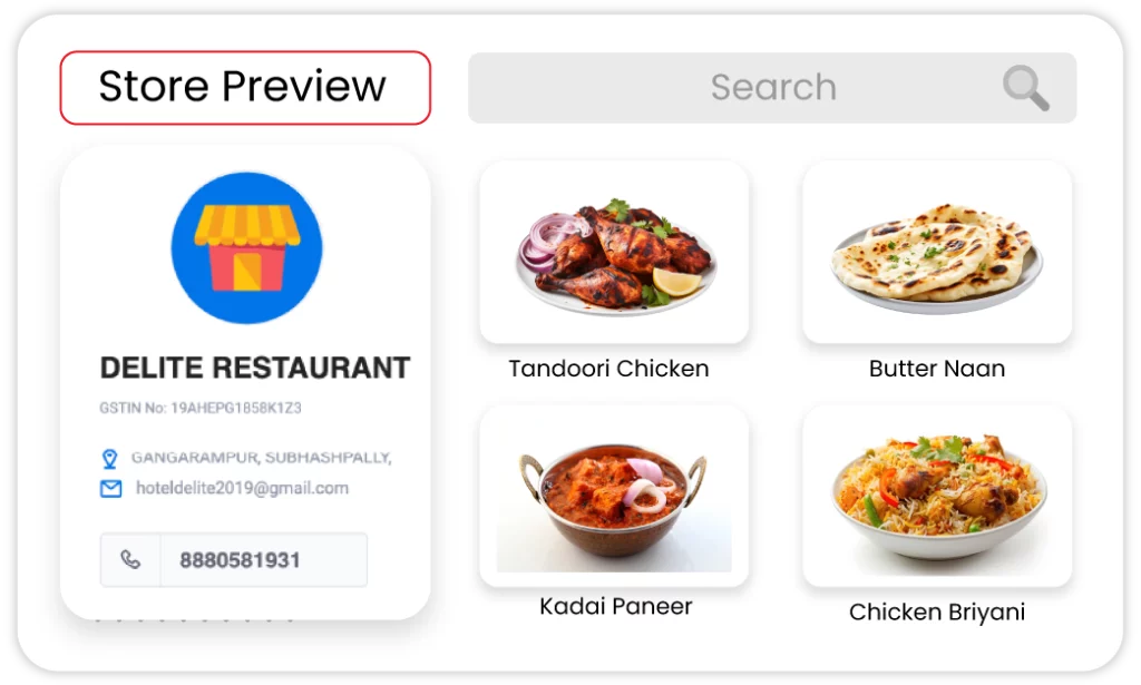 Digital Menu Management