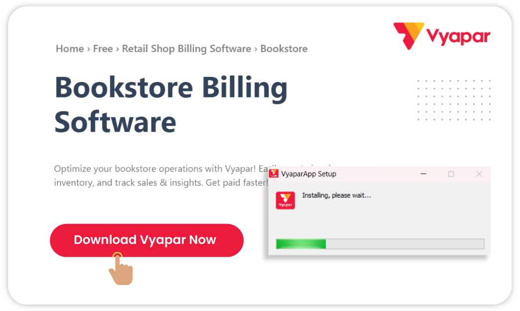 Download the Billing Book Store App