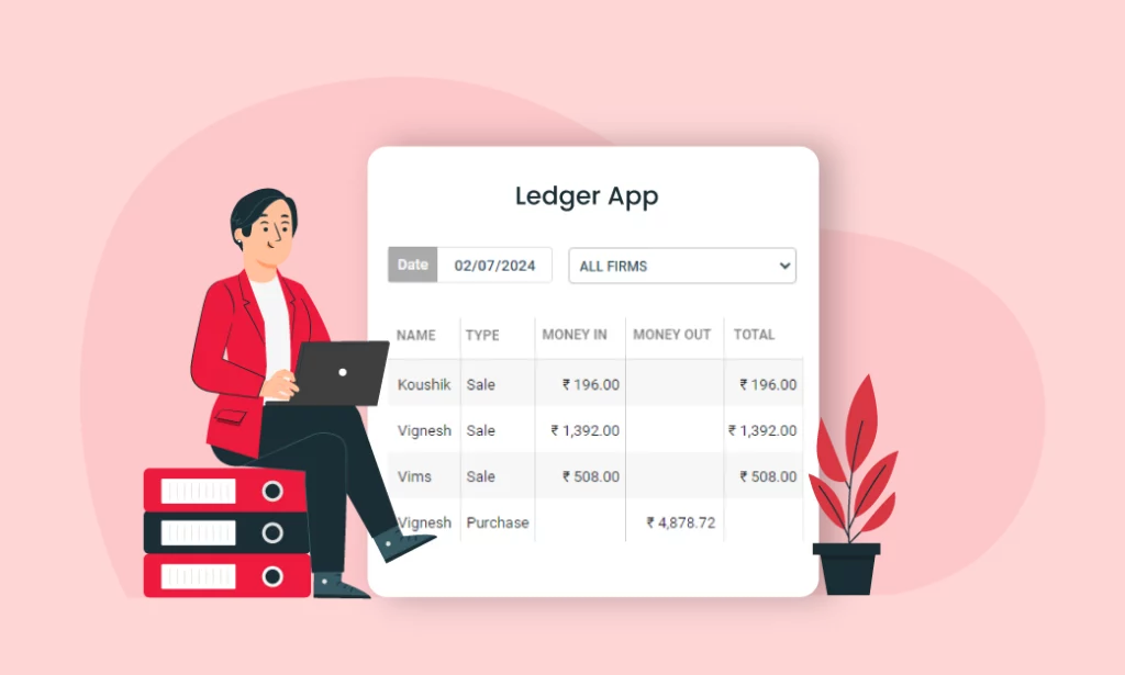 Eliminate manual ledger with ledger app