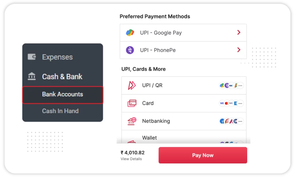 Multiple Payment Mode