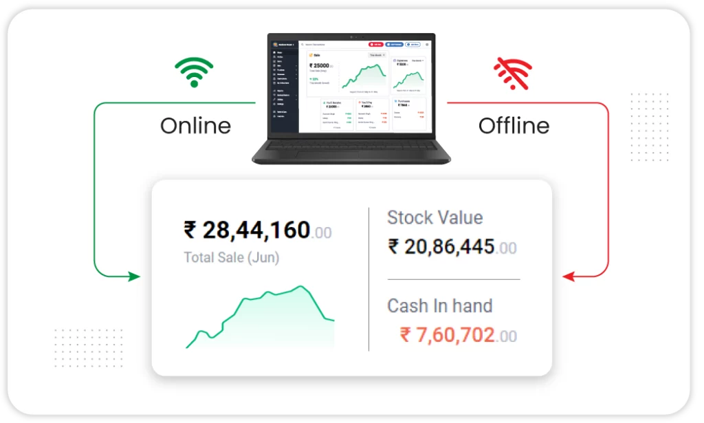 Seamlessly operate Vyapar with Online-offline capabilities