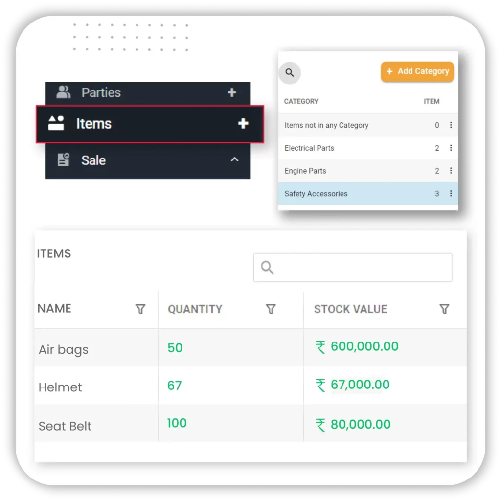 Parts and Accessories Management