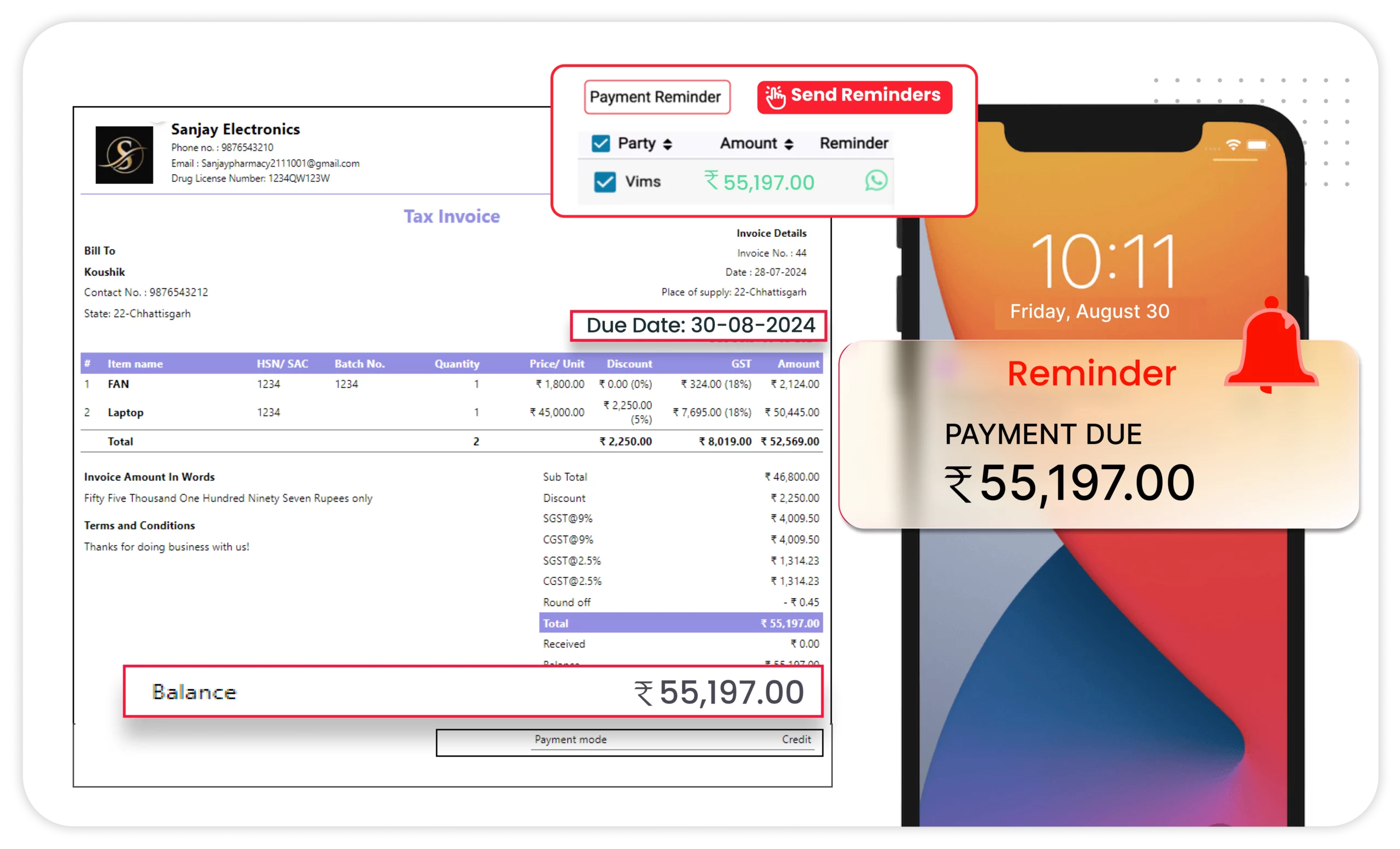 Automatic Payment Reminders