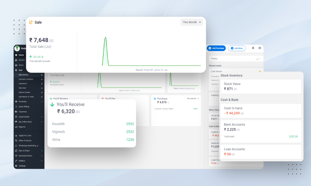 Real Time Data Sync - Retail Shop Billing Software