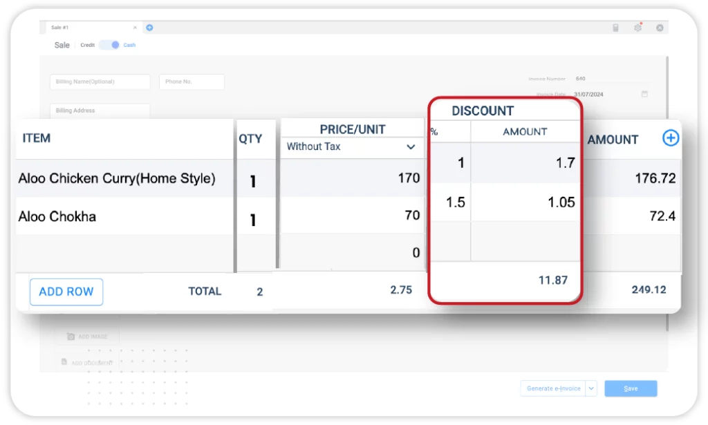 Discount and Promotion Management - Barcode Billing Software