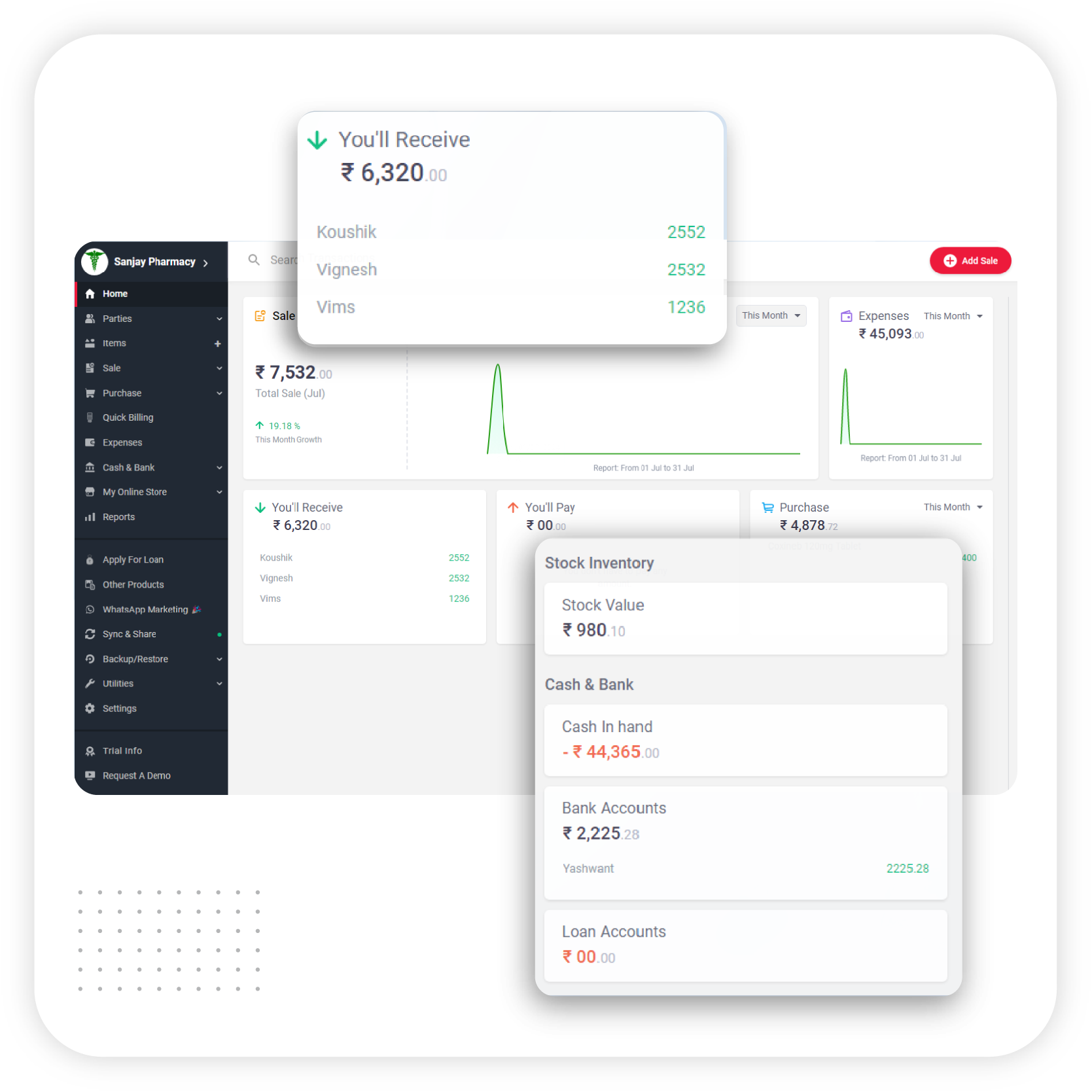 Stock Management-  Grocery Shop Billing Software