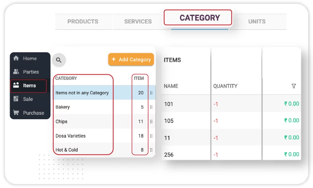 Product Categorization - Barcode Billing Software