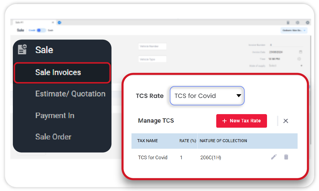 Manage TCS