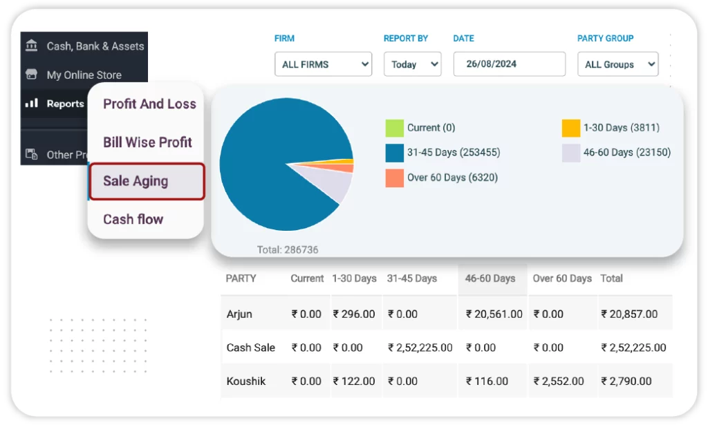  Sale Ageing Report - Financial Reporting Software