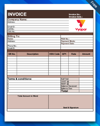 Invoice Format In Word – 08