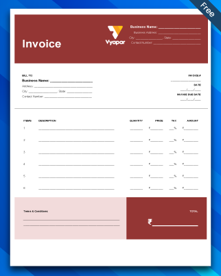 Invoice Template In Word – 02