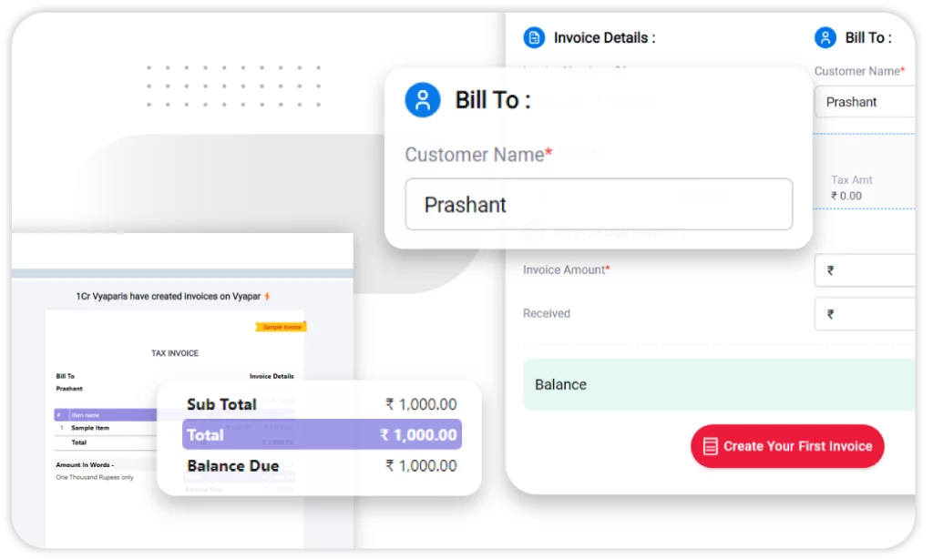 Professional & Customisable Invoices