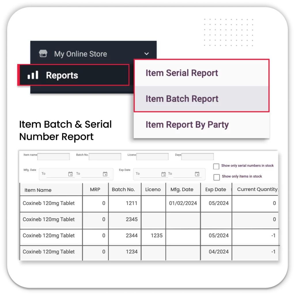 Batch & Serial Number Tracking - Warehouse Inventory Management Software