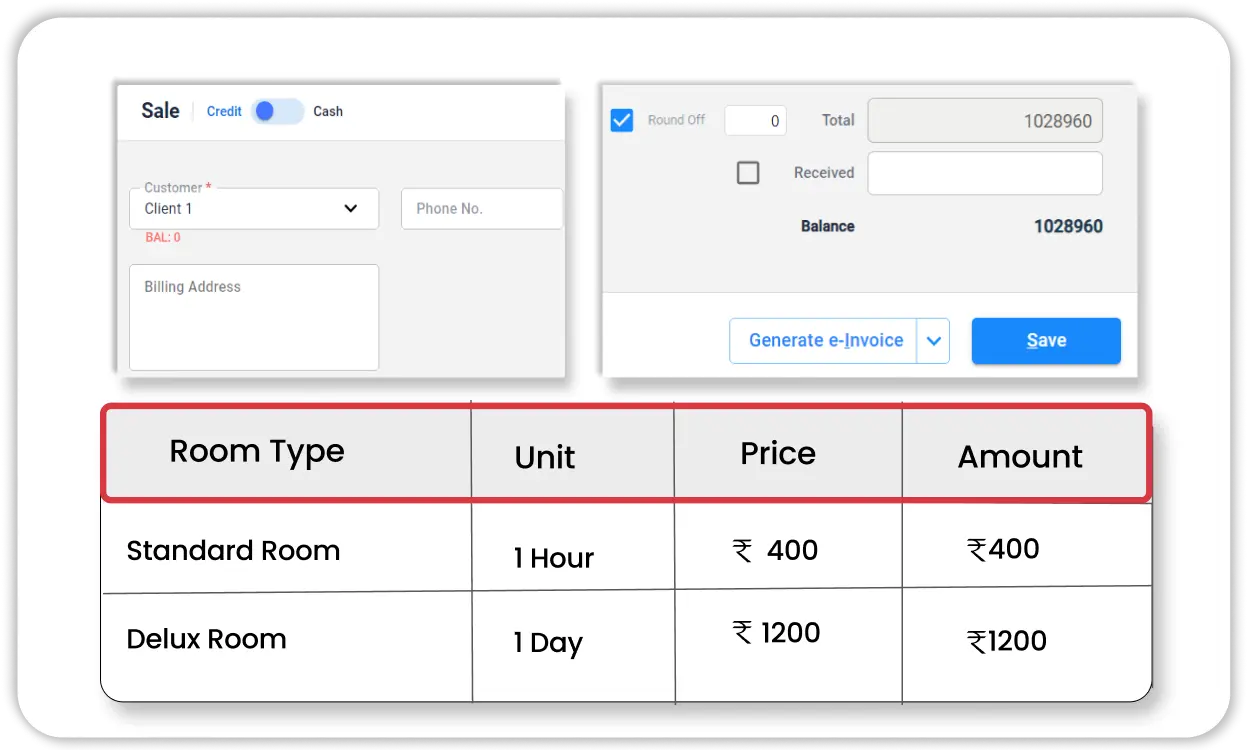 Day-wise and Hour-wise Billing