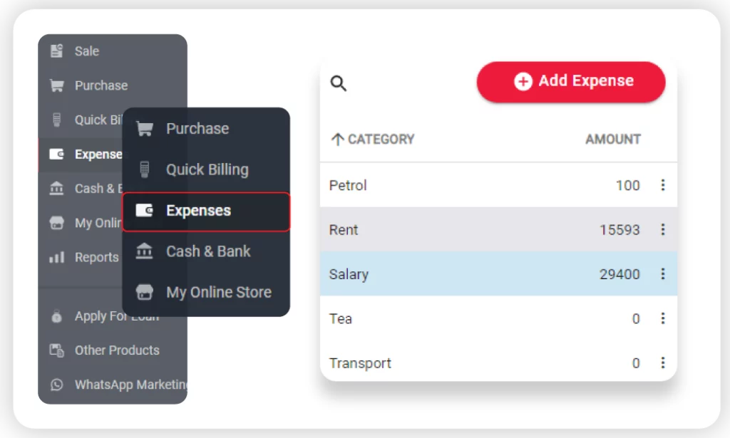 Expense Tracking