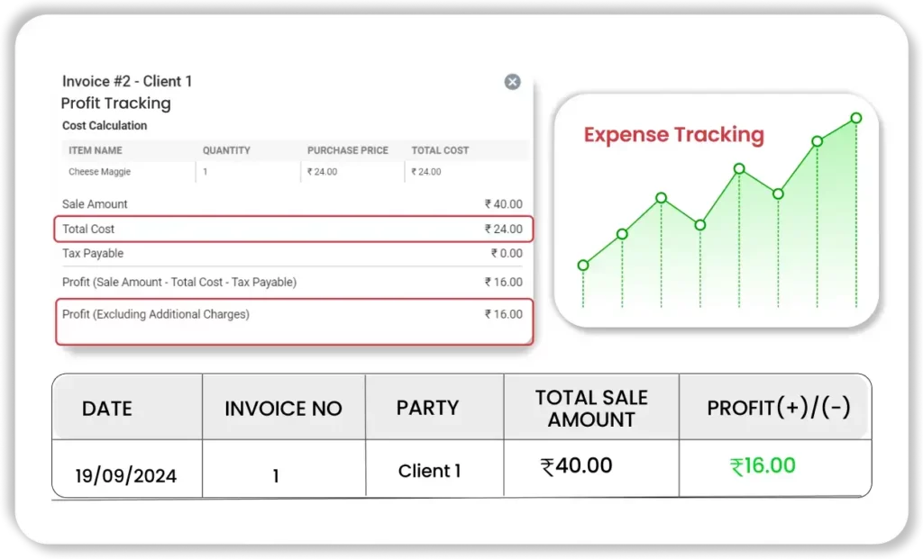 ledger accounting software offers a powerful expense tracking feature