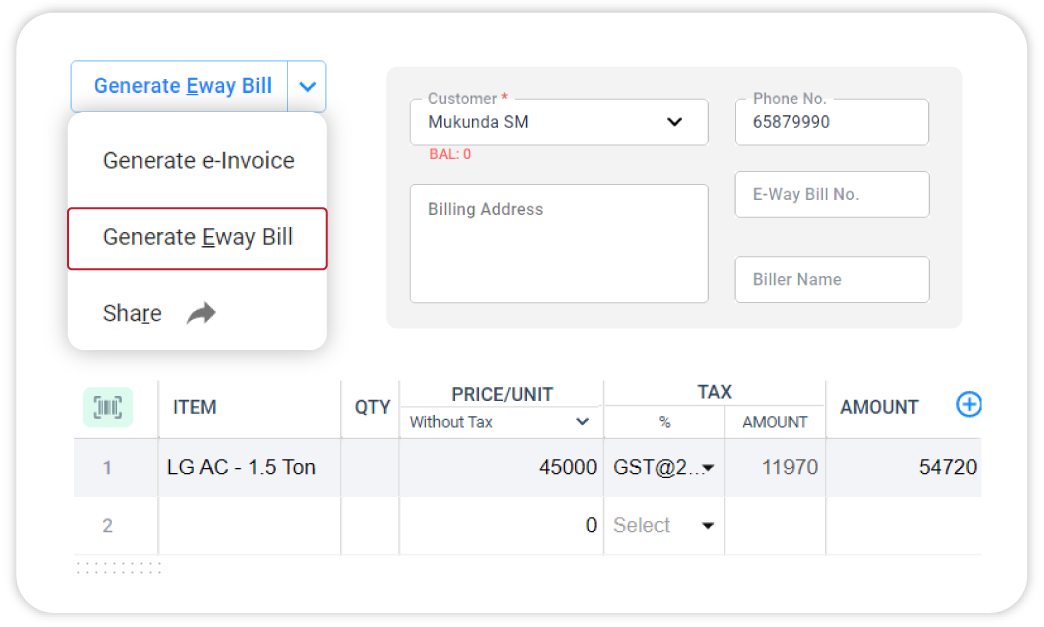 E-Way Bill Generation -Odoo Accounting Software Alternative