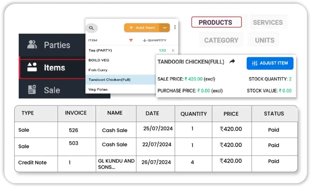 Inventory Management - Restaurant Billing Software