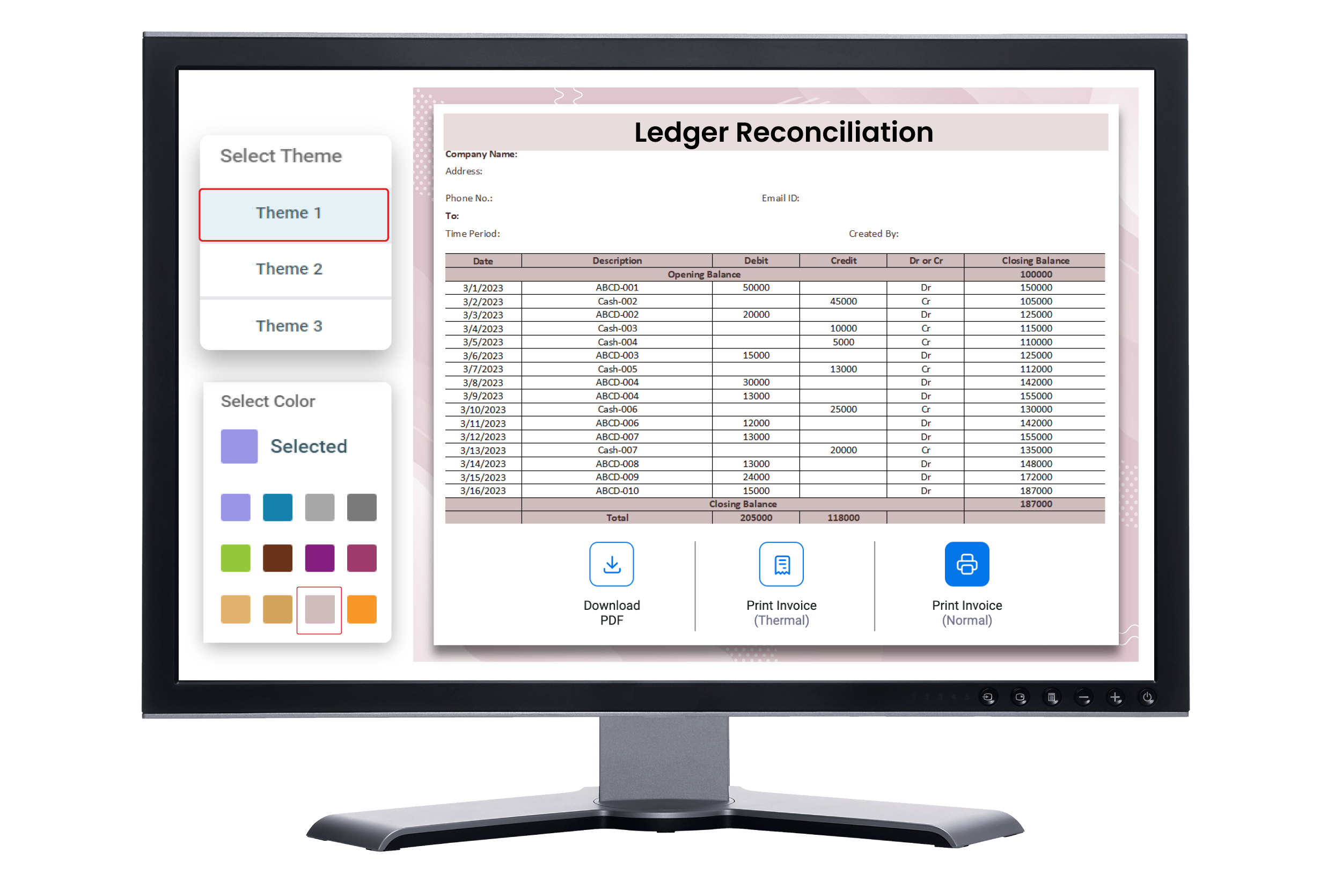 Ledger Reconciliation Format in Excel -hero