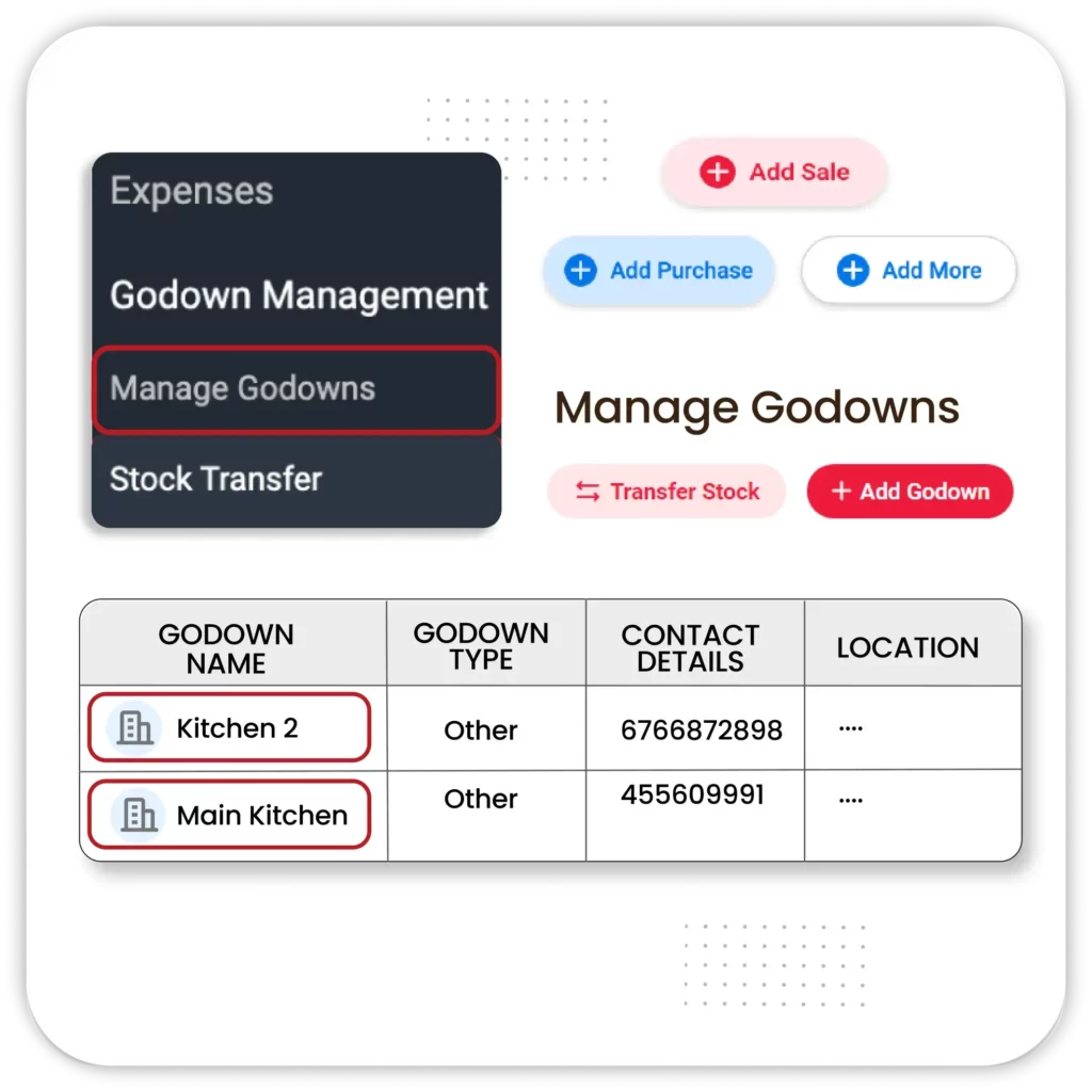 Multiple Kitchen Management - Restaurant Billing Software