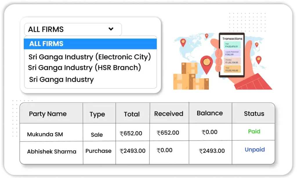 Multi-Store Management - Billing Software for Jewellery Shop