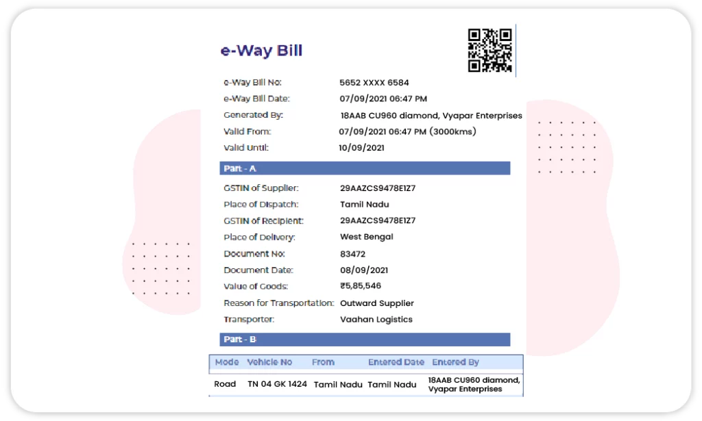 E-Way Bill - Warehouse Inventory Management Software