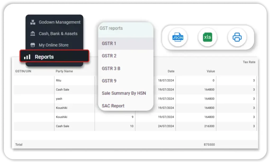 Seamless GST Filing