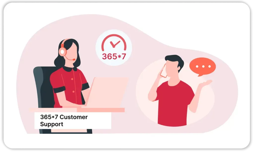 365*7 Customer Support