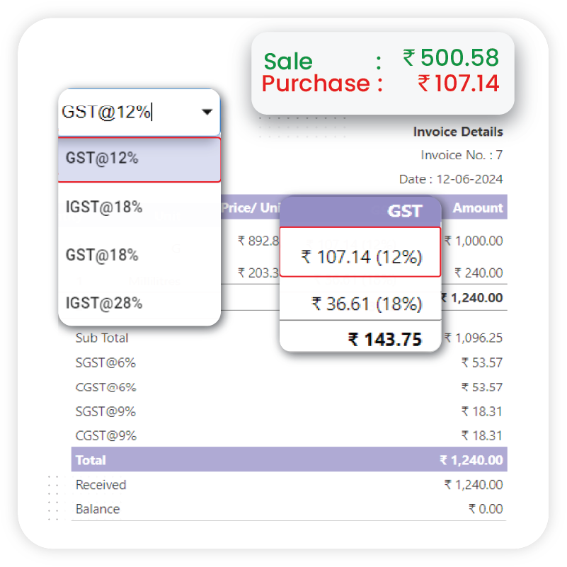 GST Billing and Invoicing