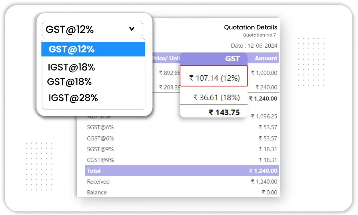 GST Invoicing & Billing