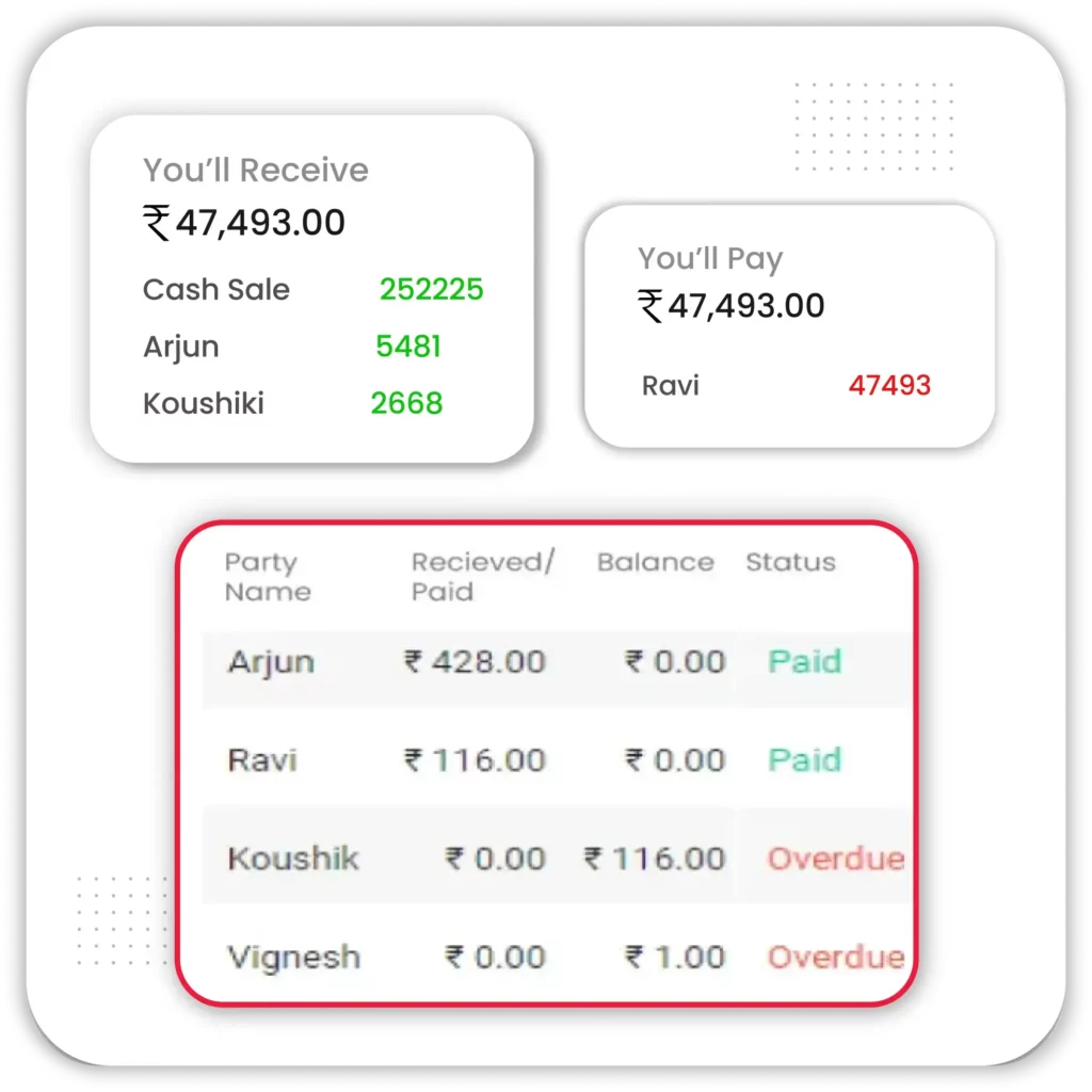 Manage Receivables & Payables