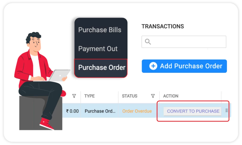 Purchase Order Management - Billing Software For Mobile Shop