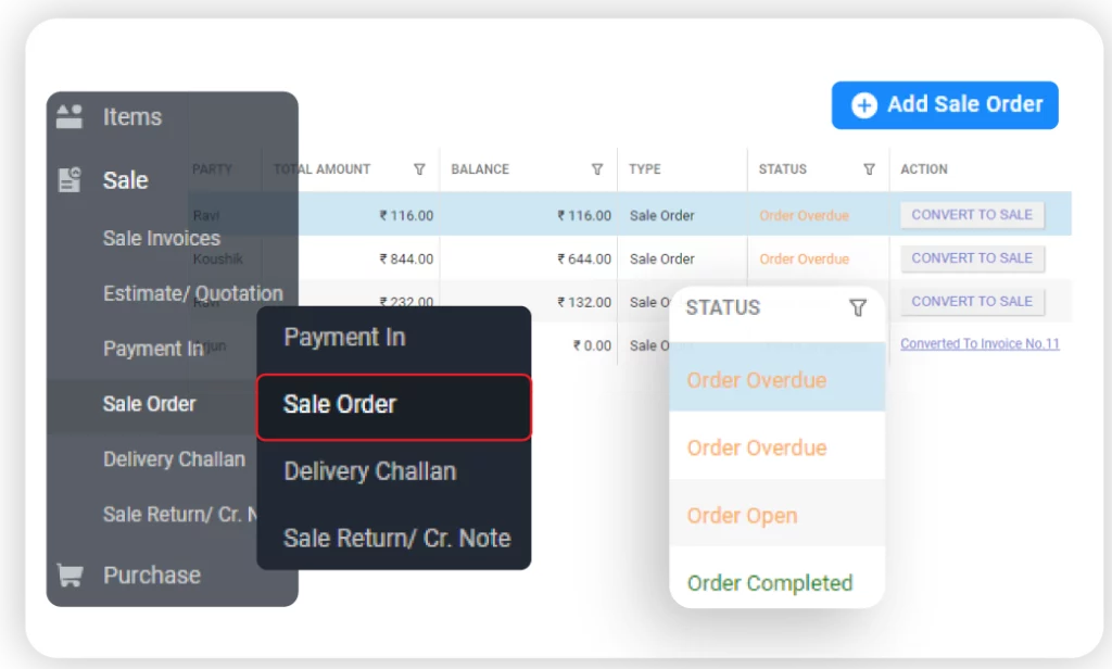 Sale Order Management