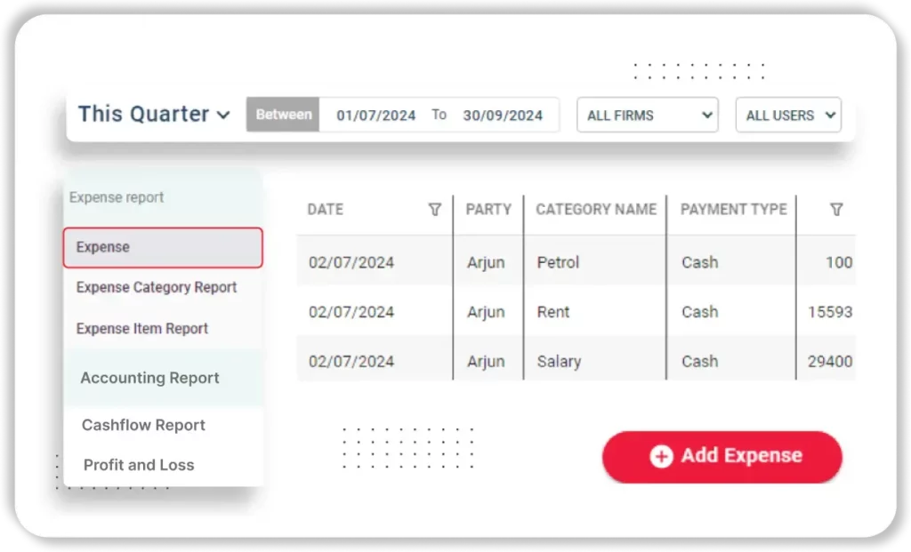 Expense Tracking for Shop Maintenance - Billing Software For Mobile Shop