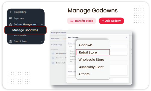  Godown Management - Retail POS Software