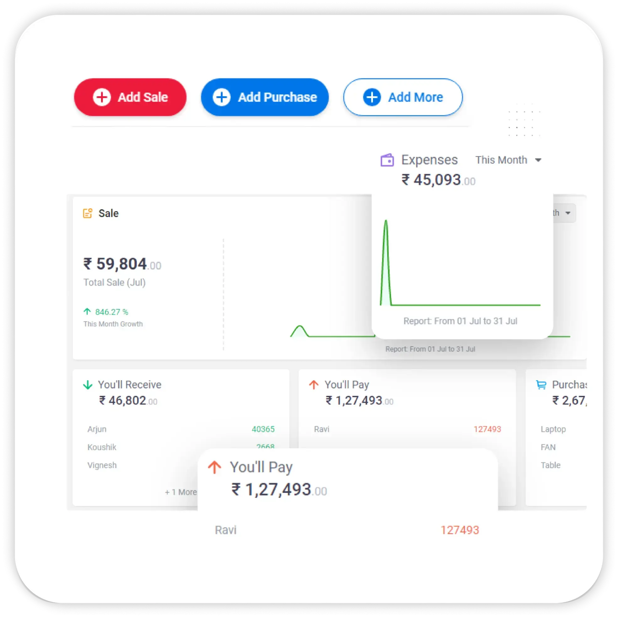 User Friendly Interface - Billing Software In Excel