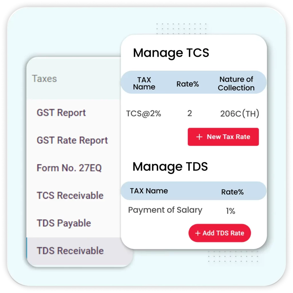 Multi-Tax Enabled Functionality of Easy Accounting App