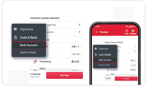  Multiple Payment Mode - Accounting App for Android