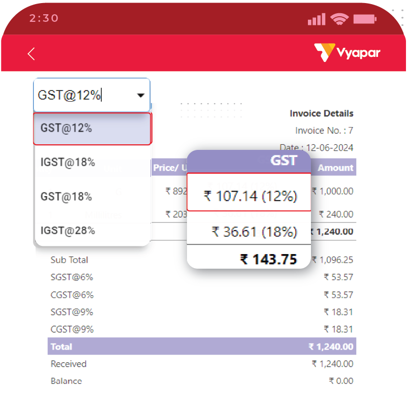 GST-Ready Invoicing - Accounting App for Android