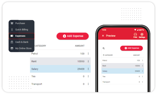 Expense Tracking - Android POS Software