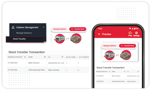 Godown Management - Android POS Software