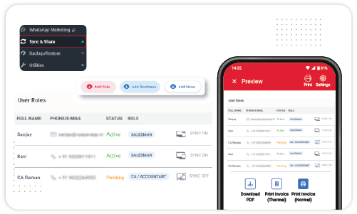 Multi Device Synchronization - Android POS Software